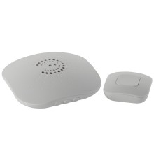ЭРА Б0017748 Звонок беспроводной BIONIC White {6 мелодий, регулятор громкости, радиус 100м, кнопка IP44}