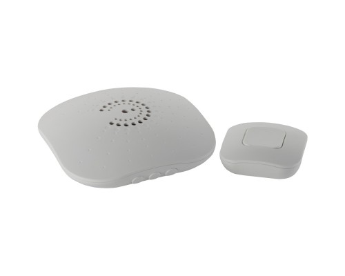 [Звонки] ЭРА Б0017748 Звонок беспроводной BIONIC White {6 мелодий, регулятор громкости, радиус 100м, кнопка IP44}