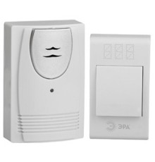 ЭРА Б0018093 Звонок беспроводной C61 {32 мелодии полифония, динамик с индикатором, радиус 100 м}