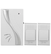 ЭРА Б0019877 Звонок беспроводной TWIN-B {32 мелодии полифония, радиус 100 м}