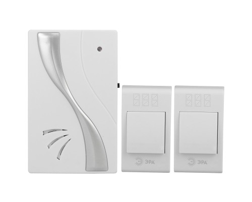 [Звонки] ЭРА Б0019877 Звонок беспроводной TWIN-B {32 мелодии полифония, радиус 100 м}