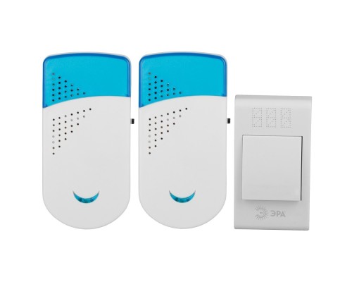 [Звонки] ЭРА Б0019878 Звонок беспроводной TWIN-R {36 мелодии полифония, радиус 100 м}