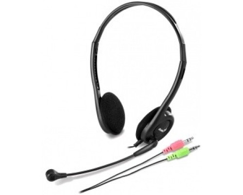 [Наушники] GENIUS HS-200C Black {105Дб, mini-jack 3.5 мм}