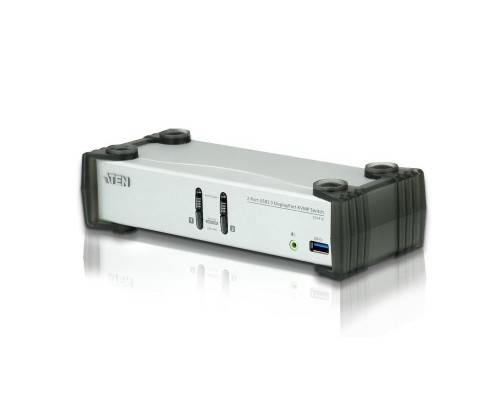 [Переключатель] ATEN CS1912-(AT-G) 2-ух портовый KVMP™-коммутатор с поддержкой USB 3.0, DisplayPort,изображения до 3840 х 2160 @ 30 Гц, обладает сверхскоростным концентратором USB 3.1 Gen 1