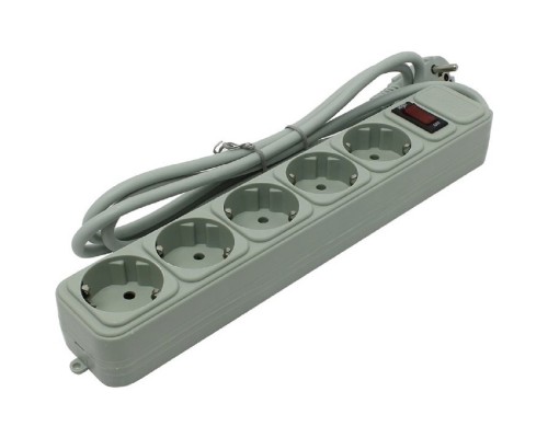 [Сетевой фильтр] Exegate EX266862RUS Сетевой фильтр Exegate SP-5-1.5G (5 розеток, 1.5м, евровилка, светло-серый)