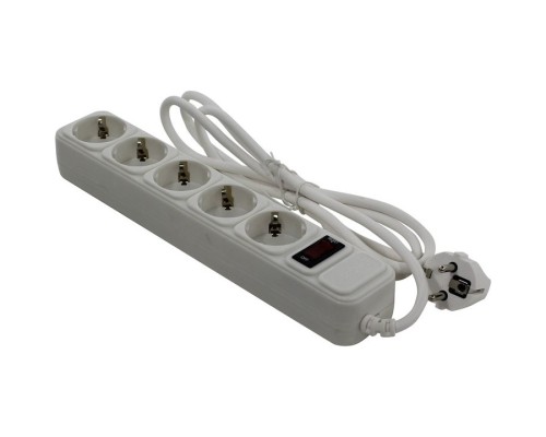 [Сетевой фильтр] Exegate EX266863RUS Сетевой фильтр Exegate SP-5-1.5W (5 розеток, 1.5м, евровилка, белый)