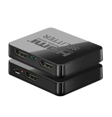 ORIENT HDMI 4K Splitter HSP0102HL, 1->2, HDMI 1.4/3D, UHDTV 4K(3840x2160)/HDTV1080p/1080i/720p, HDCP1.2, питание от USB, пластик.корпус (30103)