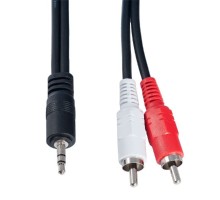 PERFEO Кабель Jack 3.5 мм вилка - 2xRCA вилка, длина 1 м. (J2001)