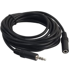 PERFEO Кабель Jack 3.5 мм вилка - Jack 3.5 мм розетка, длина 5 м. (J2203)