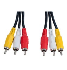 PERFEO Кабель 3xRCA вилка - 3xRCA вилка, длина 2 м. (R3101)
