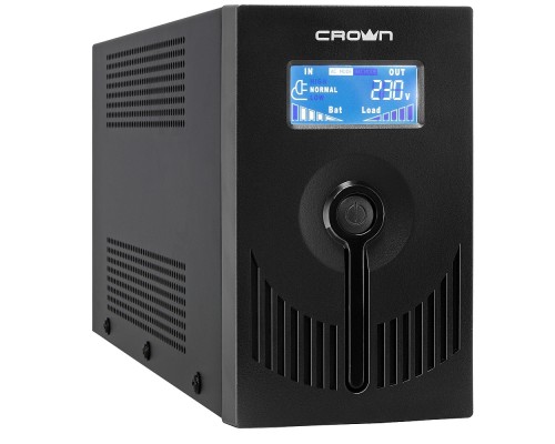 [ИБП] CROWN ИБП CMU-SP650EURO LCD USB {650VA, металл, 1x12V/7AH, розетки 2*EURO} [CM000001870]