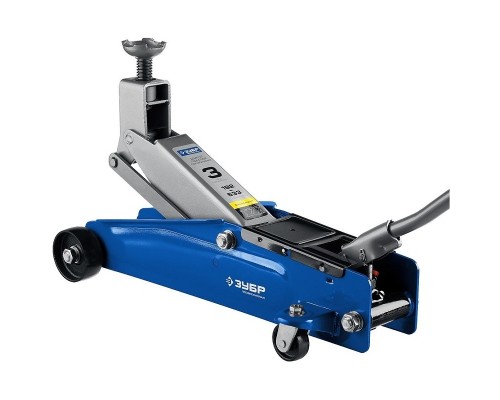 [Домкраты] ЗУБР Профессионал Домкрат гидравлический подкатной T77, 3т, 192-533мм, [43055-3]