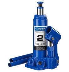 ЗУБР Профессионал Домкрат гидравлический бутылочный T50, 2т, 180-347мм, [43060-2_z01]