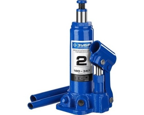 [Домкраты] ЗУБР Профессионал Домкрат гидравлический бутылочный T50, 2т, 180-347мм, [43060-2_z01]