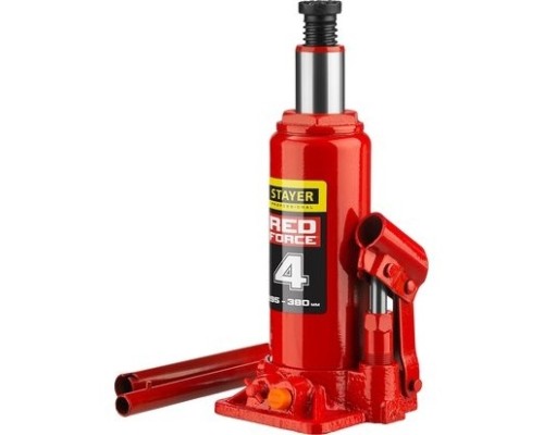 [Домкраты] STAYER 43160-4  Домкрат гидравлический бутылочный 