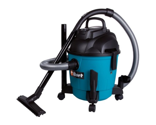 [Пылесосы строительные] Bort BSS-1218 Пылесос строительный [91272256] { 1200 Вт, вместимость 18 л, 26,5 л/сек, 6,3 кг, набор аксессуаров 7 шт }