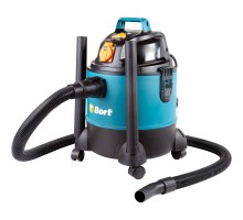 Bort BSS-1220-Pro Пылесос строительный [98291797] { 1250 Вт, вместимость 20 л, 36 л/сек, 4,5 кг, набор аксессуаров 10 шт }