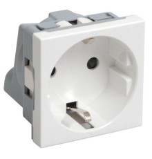 Iek (CKK-40D-RSZB2-K01-K) РКС-20-30-П-К Розетка с з/к 2к (на 2 модуля) ПРАЙМЕР белая