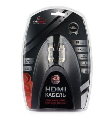 Кабель HDMI Cablexpert, серия Platinum, 4,5 м, v2.0, M/M, позол.разъемы, металлический корпус, нейлоновая оплетка, блистер (CC-P-HDMI03-4.5M)