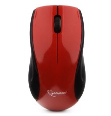 Gembird MUSW-320-R красный {Мышь беспроводная, 2.4ГГц, 2 кнопки+колесо-кнопка, 1000 DPI, батарейки в комплекте, блистер}