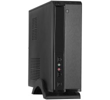 Exegate EX268691RUS Корпус MiniITX Exegate MI-207 Black, miniITX/mATX, <M450, 80mm>, 2*USB, Audio