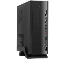 Exegate EX268693RUS Корпус MiniITX Exegate MI-208 Black, miniITX/mATX, <M300, 80mm>, 2*USB, Audio