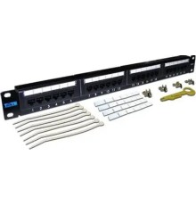 Lanmaster TWT-PP24UTP Патч-панель TWT 24 порта, UTP, кат.5E, 1U