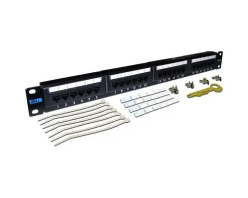 [Монтажное оборудование] Lanmaster TWT-PP24UTP Патч-панель TWT 24 порта, UTP, кат.5E, 1U