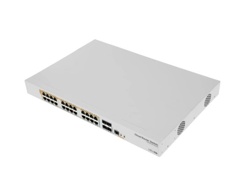 [Сетевое оборудование] MikroTik CRS328-24P-4S+RM Коммутатор с поддержкой PoE, 802.3af/at, 4 SFP+, 24 x 1000Mbit