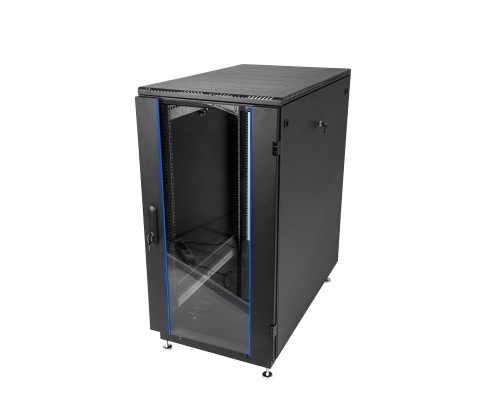 [Монтажное оборудование] ЦМО Шкаф телекоммуникационный напольный 22U (600 х 1000) дверь стекло, цвет черный(ШТК-М-22.6.10-1ААА-9005)