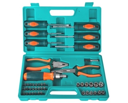 [Наборы инструмента] Sturm 1040-02-SS7 Набор инструмента 45 ПРЕДМЕТОВ, ХРОМ-ВАНДИЕВАЯ СТАЛЬ,ПЛАСТИКОВЫЙ КЕЙС [1040-02-SS7]