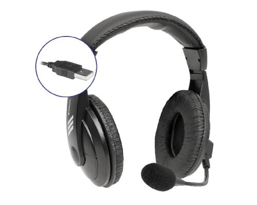 [Наушники] Defender Gryphon 750U USB, черный, 1.8м кабель [63752]