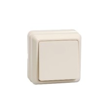 Iek EVO10-K33-10-DC ВС20-1-0-ОКм Выключатель 1кл 10А откр.уст. ОКТАВА (кремовый)