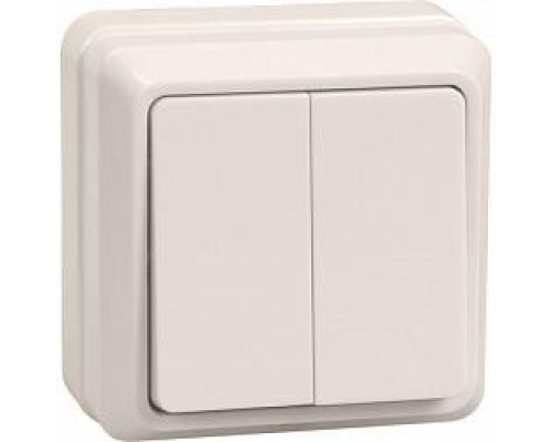 [IEK аксессуары] Iek EVO20-K33-10-DC ВС20-2-0-ОКм Выключатель 2кл 10А откр.уст. ОКТАВА (кремовый)