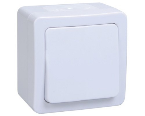 [IEK аксессуары] Iek EVMP10-K01-10-54-EC ВС20-1-0-ГПБ выкл 1кл о/у  IP54 (цвет клавиш: белый) ГЕРМЕС PLUS