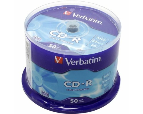 [Диск] Verbatim  Диски CD-R  50 шт. 48/52-x 700Mb, Cake Box  (43351)