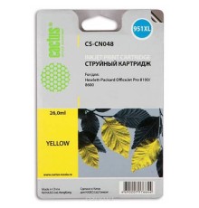 Cactus CN048AE Картридж №951XL желтый  (26мл) для HP DJ Pro 8100/8600