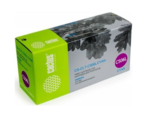 [расходные материалы] Cactus CLT-C506L Картридж для Samsung CLP 680/CLX 6260/6260FD/6260FR (3500стр.) голубой