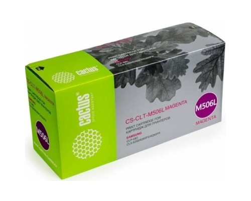 [расходные материалы] Cactus CLT-M506L Картридж для Samsung CLP 680/CLX 6260/6260FD/6260FR (3500стр.) пурпурный