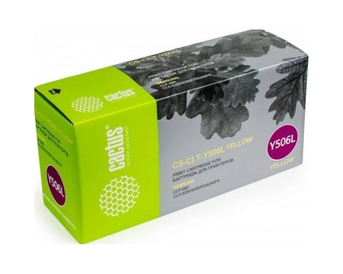 [расходные материалы] Cactus CLT-Y506L Картридж для Samsung CLP 680/CLX 6260/6260FD/6260FR (3500стр.) жёлтый