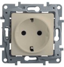 Legrand 672322 Розетка 2К+З со шторками - немецкий стандарт - 16 А - 250 В~ - Etika - слоновая кость