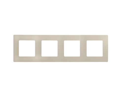 [Розетки, выключатели и аксессуары] Legrand 672514 Рамка - 4 поста - Etika - слоновая кость