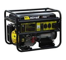 Huter DY9500LX 64/1/40 Электрогенератор { четырехтактный, 7500Вт, 220В/50Гц, 91Дб, принудительное охлаждение, бак 25 л, расход бензина 374 г/кВтч, расход масла 6,8 г/кВтч, электростартер }