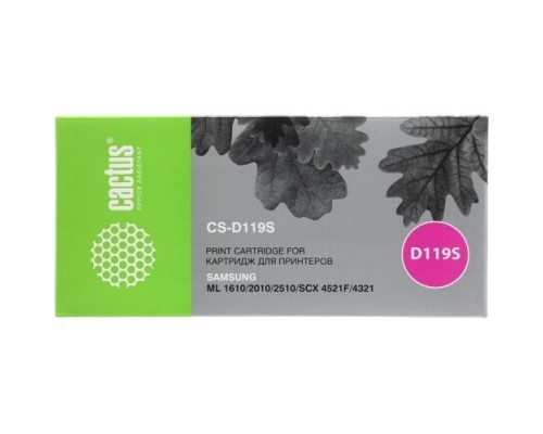 [расходные материалы] CACTUS MLT-D119S Картридж для Samsung ML-1610/1615/1620/1625/2010/2015/2020/2510/2570/257 (2000стр.) чёрный