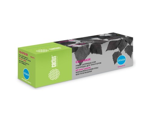 [расходные материалы] CACTUS CF543X Картридж для HP CLJ Pro M254nw/dw/M280nw/M281fdn/M281fdw, M, 2,5K