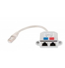 Cablexpert NCA-SP-01A Разветвитель NCA-SP-01A UTP 1 порт RJ45 (T568A/T568B) -> 2 порта RJ45 10/100 BASE-T