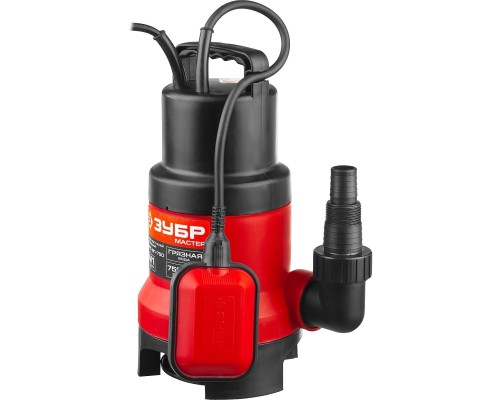 [Бензоинструмент] ЗУБР [НПГ-М1-750] Насос М1 погружной { дренажн. для грязн воды (d частиц до 35 мм), 750 Вт, пропускн способность 225 л/мин, напор 9м, провод 7м }