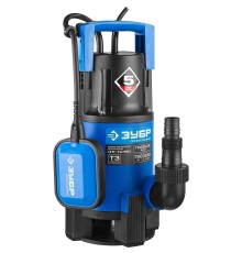 ЗУБР Профессионал [НПГ-Т3-750] Насос Т3 погружной { дренаж. для грязной воды (d частиц до 35мм), 750Вт, пропуск способн 230л/мин, напор 8м, провод 10м }