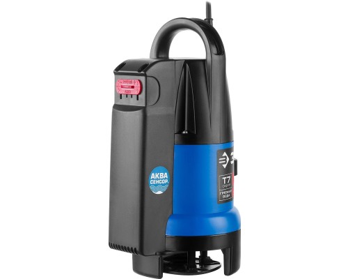 [Бензоинструмент] ЗУБР Профессионал [НПГ-Т7-400] Насос Т7 АкваСенсор погружн { дренаж. для грязн воды(d частиц до 35мм),400Вт,датчик уровня,150л/мин,напор 5м,провод 10м }