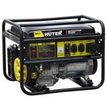 Huter DY9500L 64/1/39 Электрогенератор { четырехтактный, 7500Вт, 220В/50Гц, 91Дб, принудительное охлаждение, бак 25 л, расход бензина 374 г/кВтч, расход масла 6,8 г/кВтч, ручной стартер }